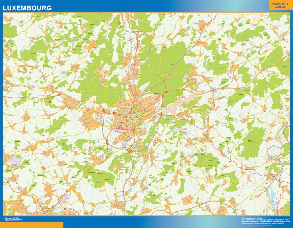 Mapa Luxemburgo 1