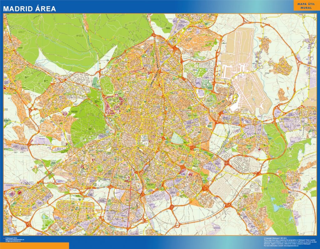 Mapa Madrid Area