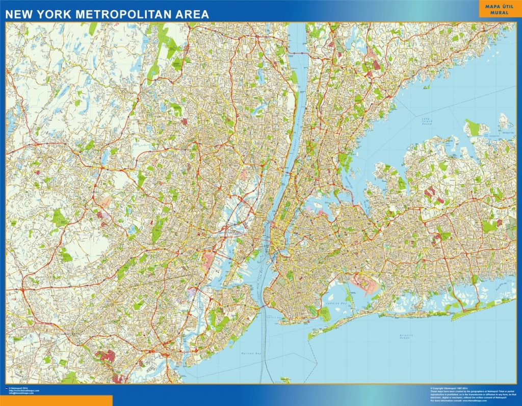 Mapa New York Metropolitan
