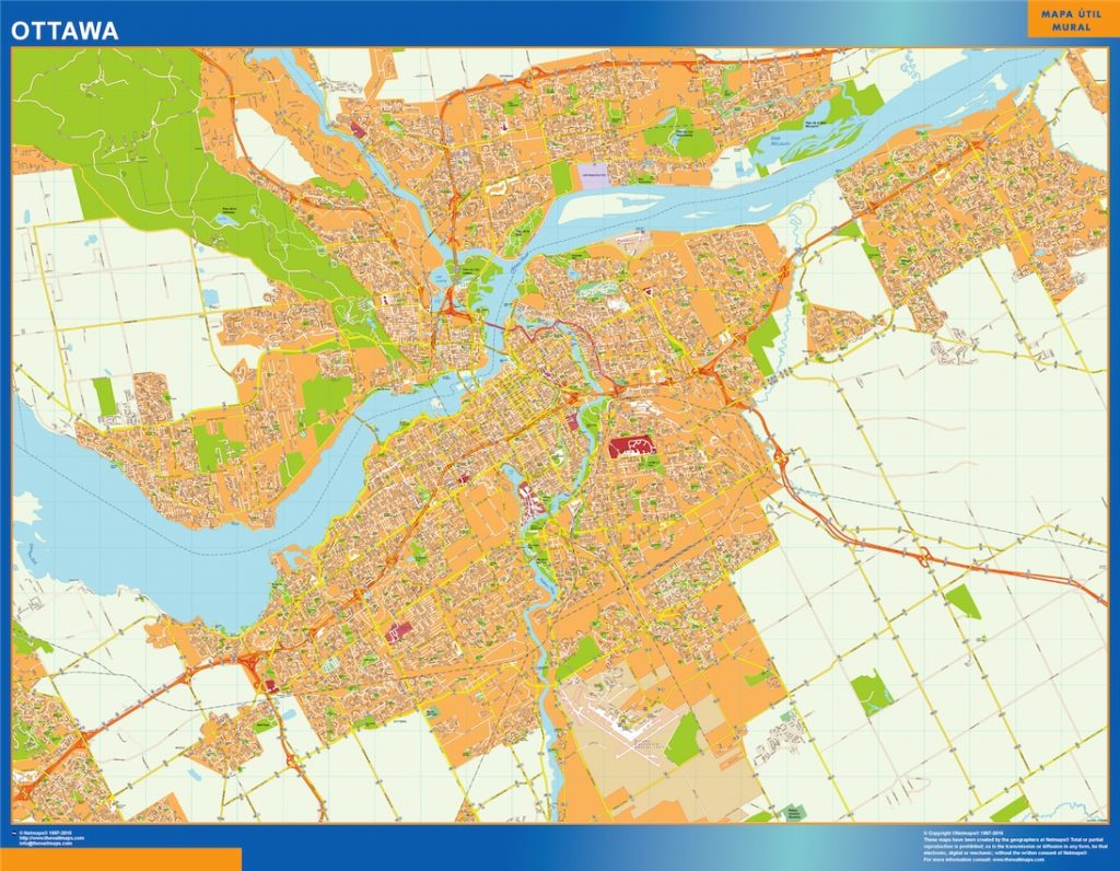 Mapa Ottawa