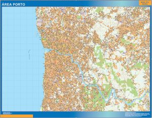 Mapa Porto Area