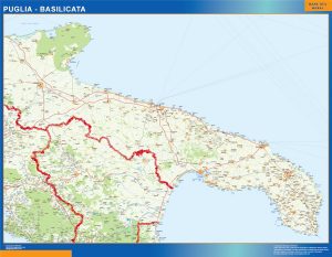 Mapa Puglia Basilicata