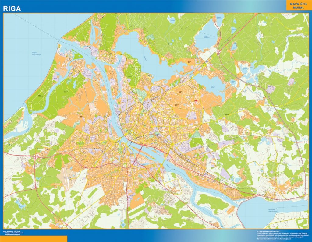 Mapa Riga