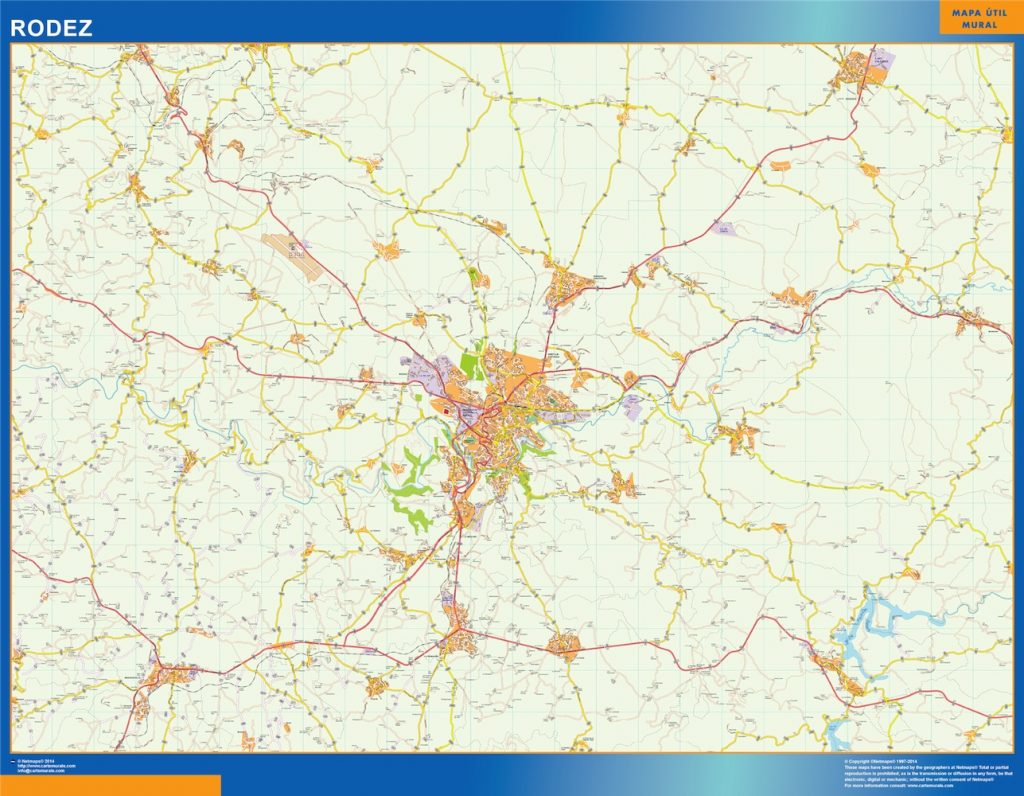 Mapa Rodez