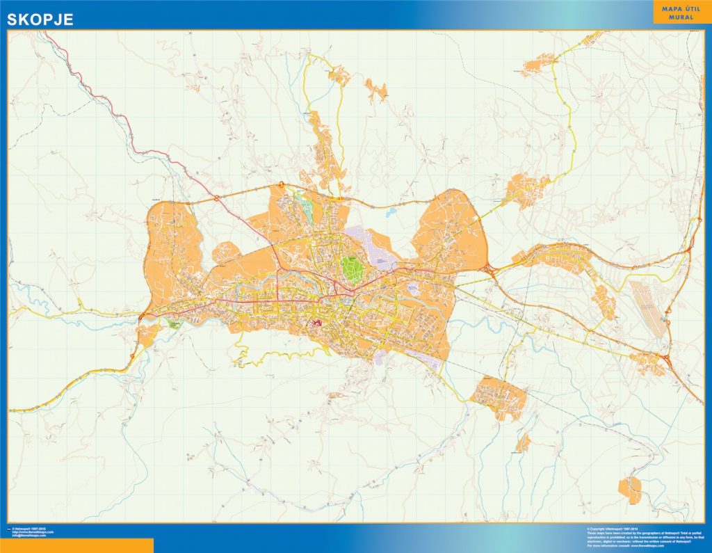 Mapa Skopje