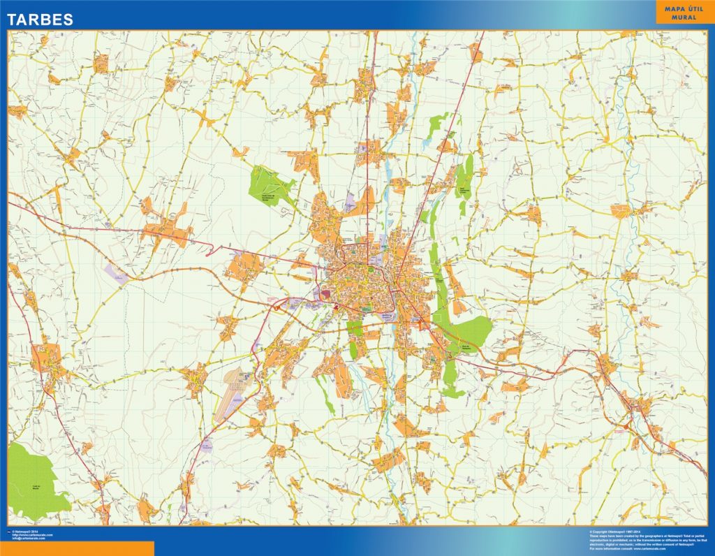 Mapa Tarbes