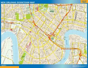 New Orleans Mapa Centro