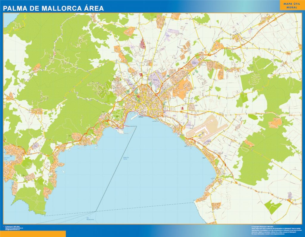 Palma Mallorca Mapa Area
