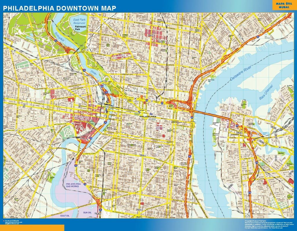 Philadelphia Mapa Centro