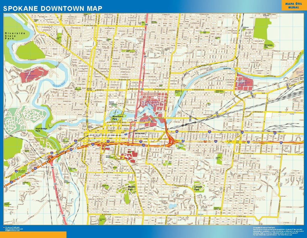 Spokane Mapa Centro