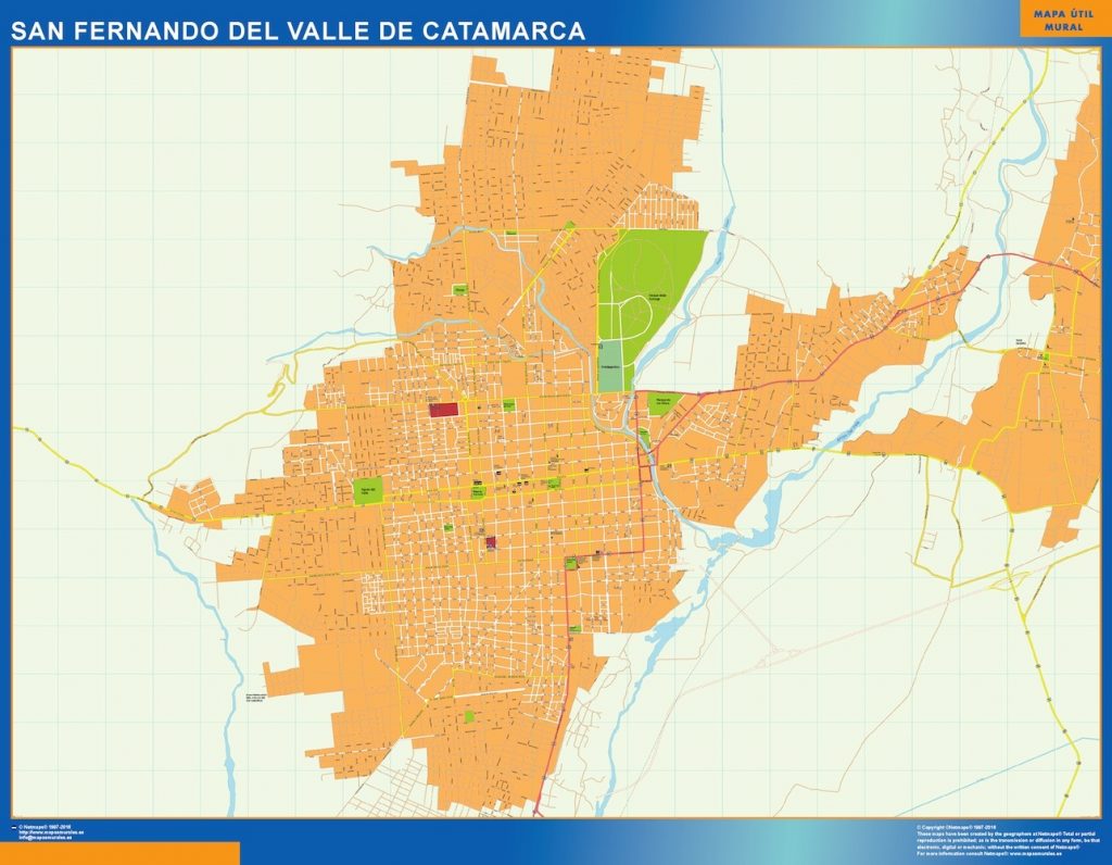 Mapa San Fernando del Valle Catamarca