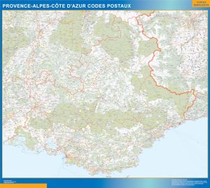 Mapa Provence alpes cote azur codigos postales