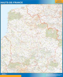 Mapa Region Hauts de France