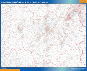 Region Auvergne Rhone Alpes codigos postales