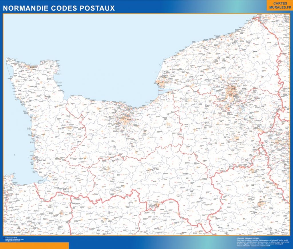 Region Normandie codigos postales