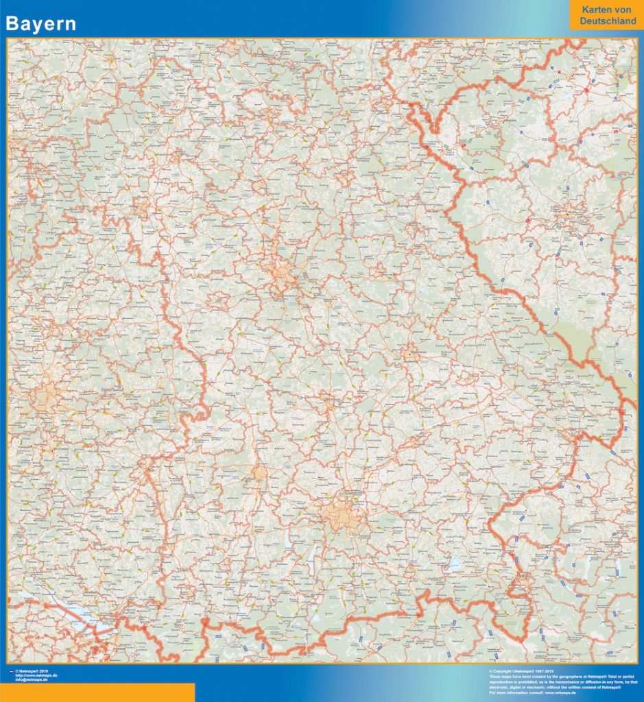 Bayern Lander mapa