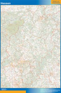 Hessen Lander mapa