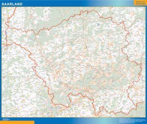 Saarland Lander mapa