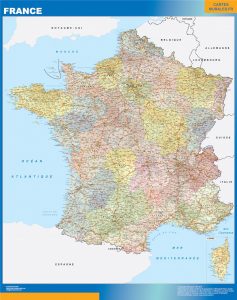 Mapa Francia politico 1