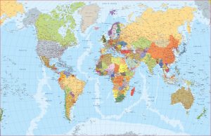 Mapa mundo ingles