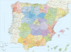 Mapa Espana provincial