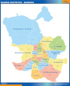 Mapa Madrid Distritos Barrios